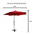 Ombrelone Lateral 2,70M Com Led E Cobertura Em Poliester Cor Vermelha (Iwobll270Vm) - Imagem 8