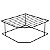 Organizador Pratos Horizontal 2 Niveis Preto - Bel 990707 - Imagem 1