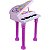 Piano Infantil Com Banquinho Rosa Bw099Rs - Importway - Imagem 4