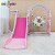 Playground Infantil Rosa 3 em 1 Com Escorregador Balanço Cesta De Basquete E Bola - Imagem 8