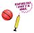 Playground Infantil Rosa 3 em 1 Com Escorregador Balanço Cesta De Basquete E Bola - Imagem 10