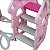 Playground Infantil Rosa 3 em 1 Com Escorregador Balanço Cesta De Basquete E Bola - Imagem 5