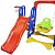 Playground 5 em 1 Com Escorregador Balanço Cesta de Basquete Gol e Bola - Imagem 4