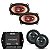 Kit 1X Par Alto-Falante Cx60Bk +  1X Par Alto-Falante B4X69 + Módulo Amplificador Ir400.4 - Imagem 1