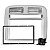 Moldura Painel Dvd 2 Din Fiat Punto 2008 2009 2010 2011 2012 - Imagem 1