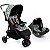 Carrinho de Bebê Passeio Delta Colorê + Bebê Conforto Beta Colorê - Voyage - Imagem 1