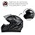 Capacete para Moto Fechado GT2 Preto Fosco com Viseira Cristal e Narigueira Alta Tamanho 60 - FW3 - Imagem 6