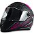 Capacete para Moto Fechado GT2 Rosa Preto com Viseira Cristal e Narigueira Alta Tamanho 58 - FW3 - Imagem 8