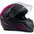 Capacete para Moto Fechado GT2 Rosa Preto com Viseira Cristal e Narigueira Alta Tamanho 58 - FW3 - Imagem 2