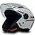 Capacete Moto Aberto X Open Italy Branco com Viseira Cristal Tamanho 58 - FW3 - Imagem 4