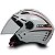 Capacete Moto Aberto X Open Italy Branco com Viseira Cristal Tamanho 58 - FW3 - Imagem 1