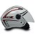 Capacete Moto Aberto X Open Italy Branco com Viseira Cristal Tamanho 58 - FW3 - Imagem 10