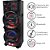 Kit Caixa Som Amplificada Bluetooth 1500W Usb Mp3 FM Bivolt Pesadão + Microfone Com Fio Rosa Profissional LeSon - Imagem 2