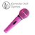 Kit Microfone Com Fio Rosa Profissional MC-200 P10 Leson + Caixa De Som Portátil Bluetooth 180W RMS ACA 188 Amvox - Imagem 4
