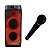 Microfone Le Son MC200 Com Fio Preto P10 + Caixa De Som Beatbox 1100 Com Suporte iOS E Android - Imagem 1