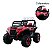 Carrinho Jipe Utv Elétrico Infantil 4x4 2 Lugares Com Som Mp3 Usb Controle Remoto Vermelho - Imagem 7