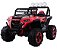 Carrinho Jipe Utv Elétrico Infantil 4x4 2 Lugares Com Som Mp3 Usb Controle Remoto Vermelho - Imagem 2