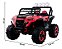 Carrinho Jipe Utv Elétrico Infantil 4x4 2 Lugares Com Som Mp3 Usb Controle Remoto Vermelho - Imagem 3
