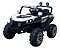 Carrinho Elétrico Infantil Buggy Jipe Utv 2 Lugares 12v Usb Som Branco - Importway - Imagem 2