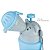 Mictório Infantil Azul Formato Anatômico Com Tampa Higiênica Válvula Antivazamento E Sistema Antiodor Buba - Imagem 4