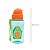 Garrafinha Com Canudo De Silicone Frutt Avocado 350ml Com Tampa Flip-Top E Alça De Segurança - Buba - Imagem 3