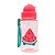 Garrafinha Com Canudo De Silicone Frutt Melancia 350ml Com Tampa Flip-Top E Alça De Segurança - Buba - Imagem 1