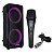 Microfone Com Fio Preto Profissional LS300 P10 + Caixa de Som Beatbox Bluetooth Alto falante Bomber - Imagem 1