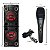 Microfone P10 LS300 Preto Profissional + Caixa De Som Bluetooth Bomber Party 1500 USB Iluminação LED - Imagem 5