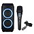 Microfone Com Fio Preto Profissional LS300 P10 + Caixa De Som Bluetooth Bomber Party 1200 LED TWS - Imagem 1