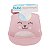 Babador De Silicone Com Pega Migalhas Gumy Rosa Botão Ajustável Design Divertido Para As Refeições do Bebê - Imagem 2