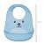 Babador De Silicone Com Bolso Pega Migalhas Gumy Azul Botão Ajustável Ideal Para Refeições Do Bebê - Imagem 3