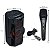 Microfone LS300 Preto Profissional+Bomber Play 770 Caixa De Som 50W Portátil Alto Falante Bluetooth - Imagem 4