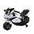 Mini Moto Elétrica 6V Branca Importway Infantil Para Pequenos Pilotos Aventureiros Com Luzes Farol Buzina Recarregável - Imagem 1