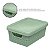 Caixa Organizadora Jaguar 1,8L Verde Menta Ideal Para Organização De Armários E Prateleiras Com Tampa - Jaguar - Imagem 3