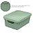 Caixa Organizadora Jaguar 1,8L Verde Menta Ideal Para Organização De Armários E Prateleiras Com Tampa - Jaguar - Imagem 2