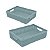 Cesta Jaguar Organizadora A4 Textura Simulando Juta 5,2L Cor Azul Porta Objetos Compacta Ideal Para Casa - Jaguar - Imagem 5