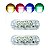 Par de Farol Strobo RGB AJK Universal com 3 LEDs 9W Com 12 Efeitos 8 Cores Endereçável - AJK - Imagem 1