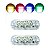 Par de Farol Strobo RGB AJK Universal com 3 LEDs 9W Com 12 Efeitos 8 Cores Endereçável - AJK - Imagem 1