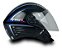 Capacete Aberto X Open Preto Com Vermelho Rosa Ou Azul FW3 Diversos Tamanhos E Viseira Transparente - Imagem 7