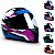 Capacete Fechado GTN Com Casco ABS Resistente Abertura Em 2 Estágios Com Viseira Transparente 2.5mm FW3 - Imagem 1