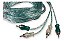 Cabo Injetado Rca Verde/Prata Emborrachado Transparente 4mm 5m Linha Svart TechOne - Imagem 6