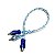 Cabo Y Azul Com Prata Transparente 4MM 1 Macho 2 Fêmeas Svart Dupla Blindagem Revestimento Em Pvc Flexível Tech One - Imagem 5