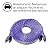 Cabo Injetado Rca Roxo Com Prata 4mm 5m Plug Em Metal Blindagem Contra Interferências Linha Svart TechOne - Imagem 2
