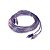 Cabo Injetado Rca Roxo Com Prata 4mm 5m Plug Em Metal Blindagem Contra Interferências Linha Svart TechOne - Imagem 5