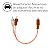 Cabo Rca Svart Tech One Laranja Injetado 4mm Plug Em Metal Revestimento Pvc Flexível E Transparente Dupla Blindagem - Imagem 4