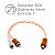 Cabo Rca Svart Tech One Laranja Injetado 4mm Plug Em Metal Revestimento Pvc Flexível E Transparente Dupla Blindagem - Imagem 3