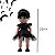 Boneca Wandinha Addams Vavazinha Com Vestido Do Baile E Mãozinha Feita Em Vinil 28cm Corpo Emborrachado E Articulado - Imagem 4
