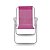 Cadeira de Praia Alta Rosa De Alumínio Com Encosto - Bel - Imagem 1