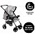 Carrinho de Bebê De Passeio Milano Rv II Cinza + Bebê Conforto Cocoon Preto E Cappuccino Galzerano - Imagem 6