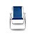 Kit 2x Cadeira Alta Sannet Praia Camping Azul Em Alumínio Resistente - Mor - Imagem 2